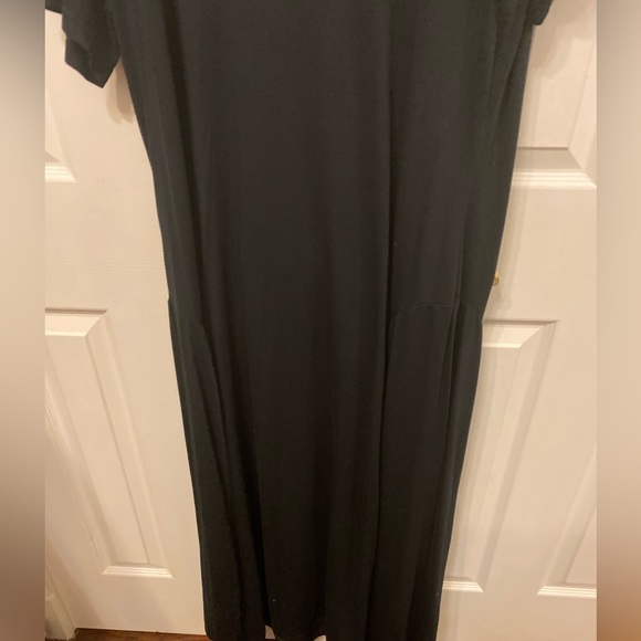 NWOT size 18 Petite Jessica London scoop neck black knit maxi dress - Picture 6 of 10